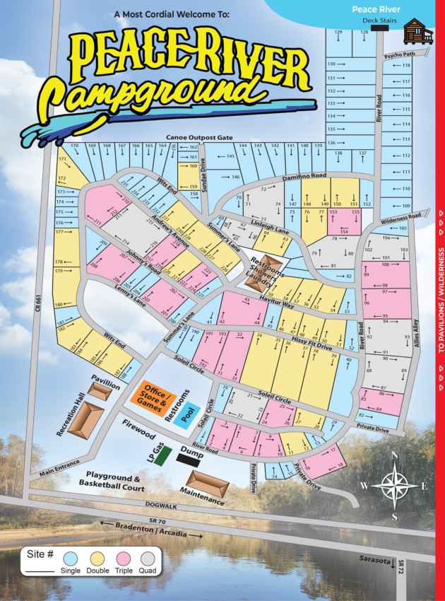 Peace River Sitemap - RV Section